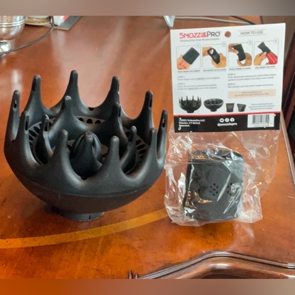 Black Orchid hair diffuser plus Snoozle attachment